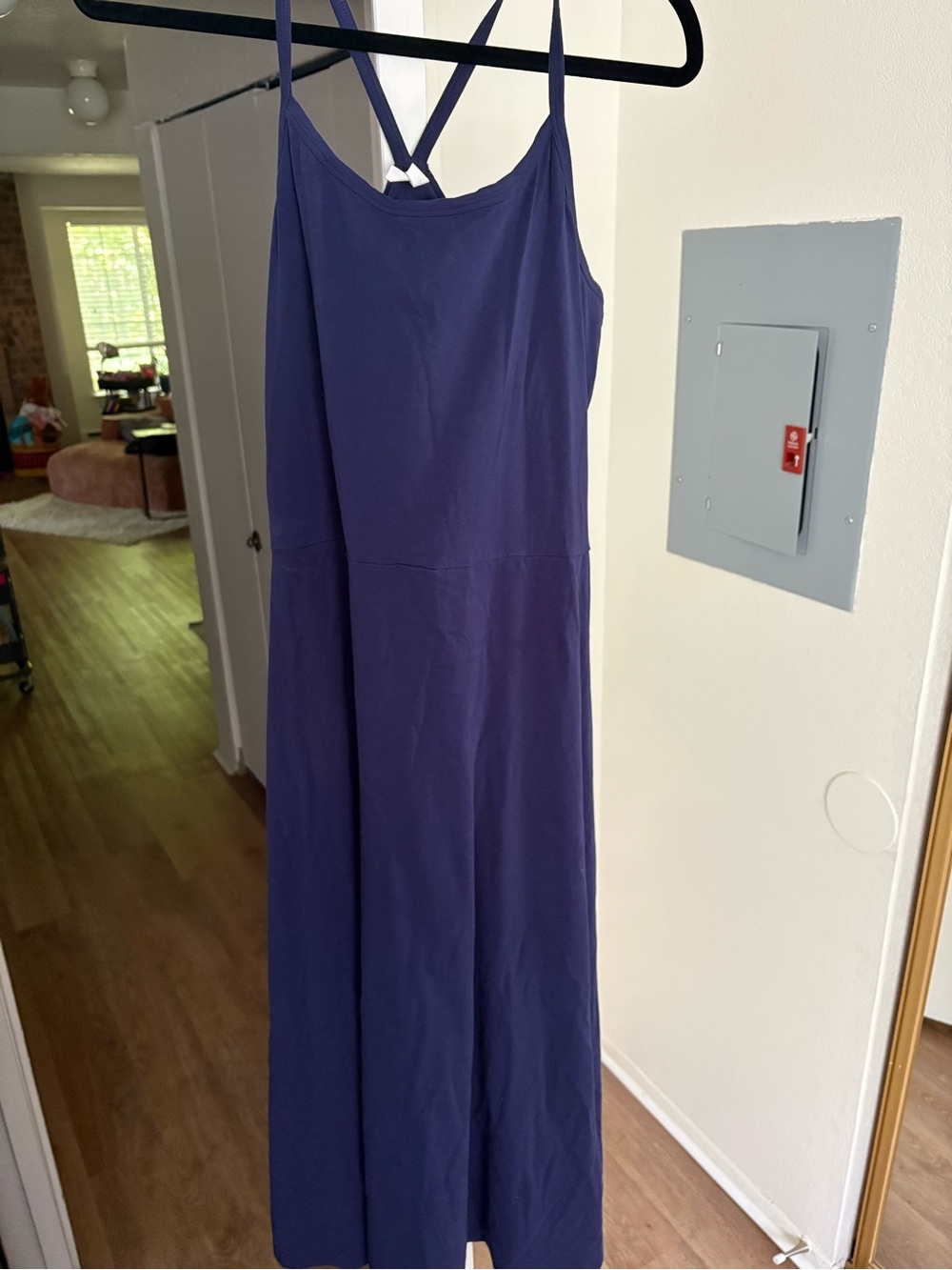 Pact Deep Purple Strappy Maxi Dress